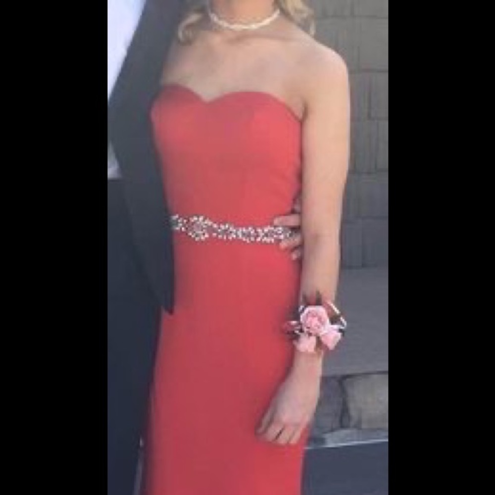 Red Prom Dress fitted